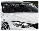 Bimmer Performance Windshield Banner Outline Vinyl Decals Stickers - Vehicle Sun Visor Strip, Sun Shade, Decal, Sticker - Premium Quality Accessories for a Bimmer Look - Brands Distributor